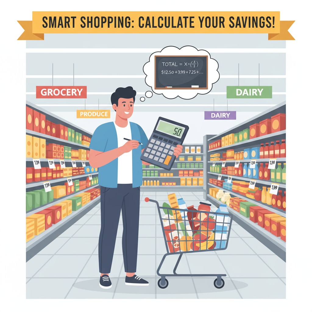 Person applying basic math skills while shopping, demonstrating practical value of mathematics education