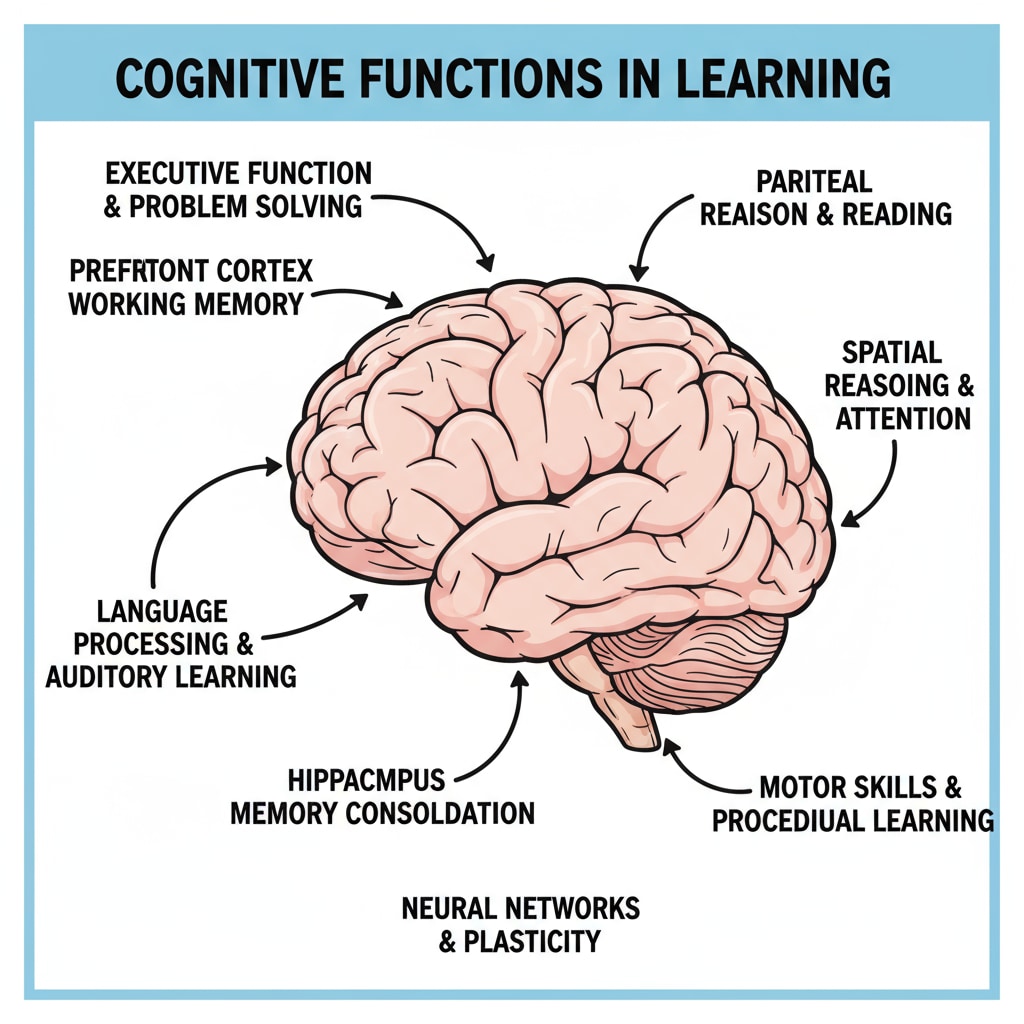 Brain diagram for understanding cognitive aspects in achieving 90% grades