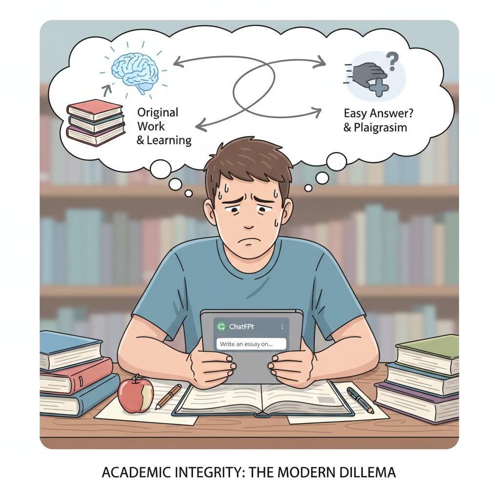 Student facing moral dilemma regarding ChatGPT use for academic work