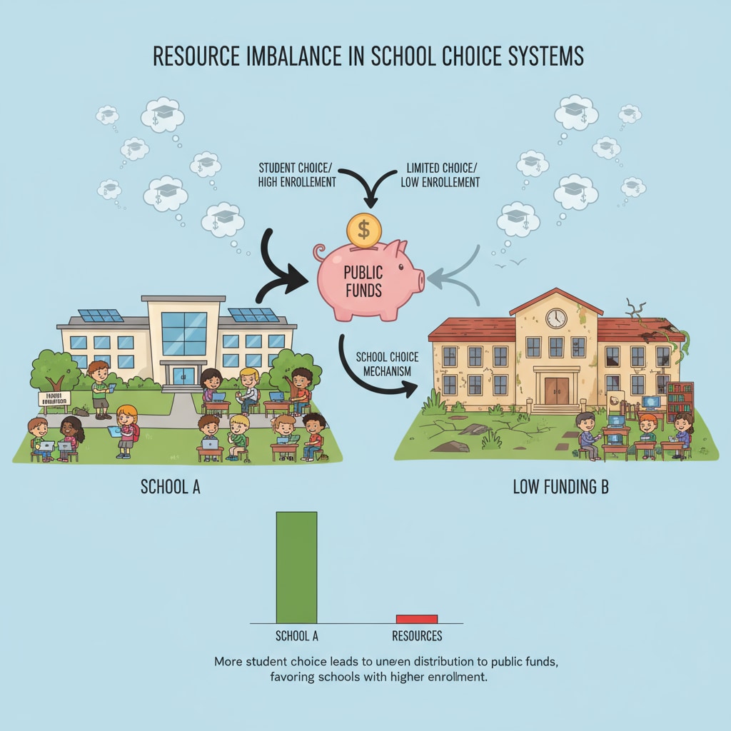 Resource imbalance caused by school choice relevant to conservatives' concerns in education policy