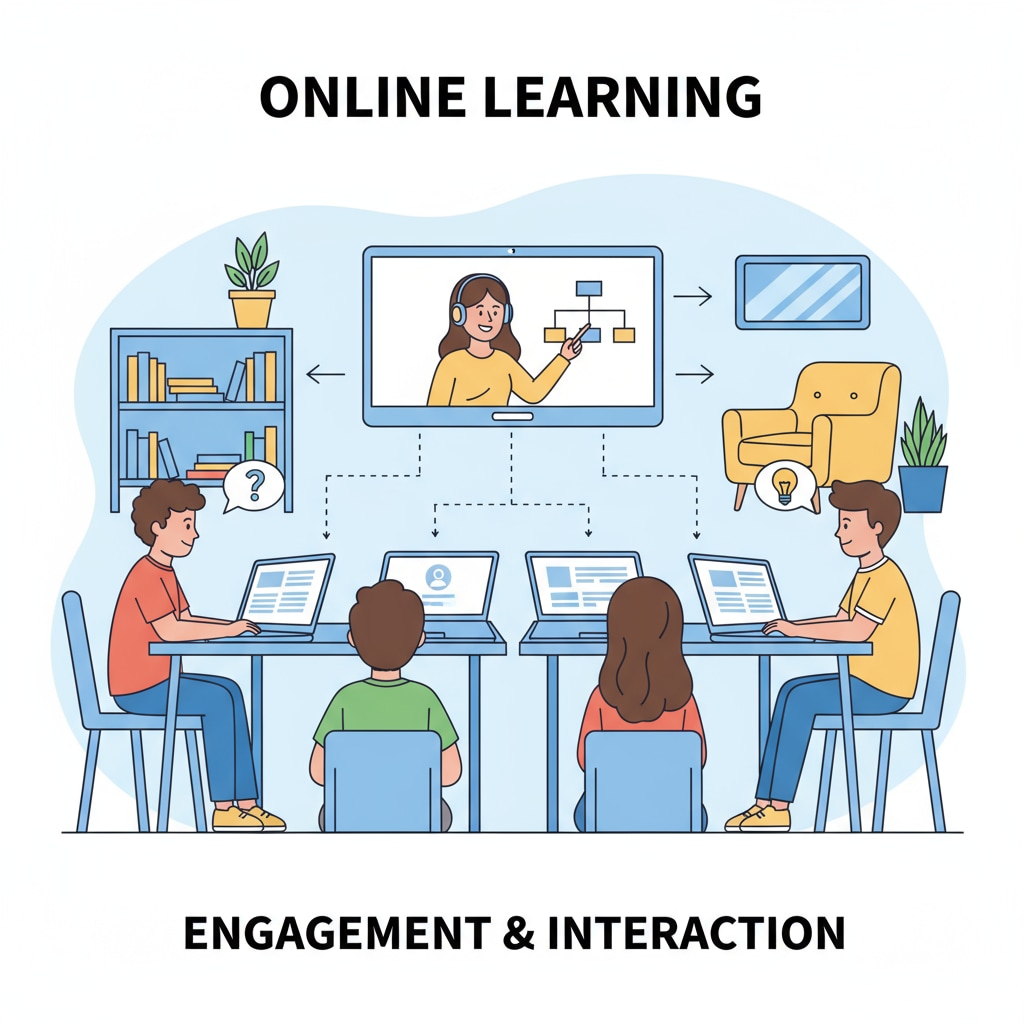 Students actively involved in an online learning session related to productivity and mental health