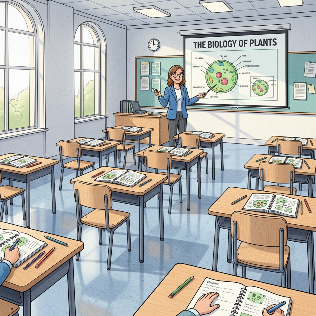 K12 education classroom scene related to education improvement and career development