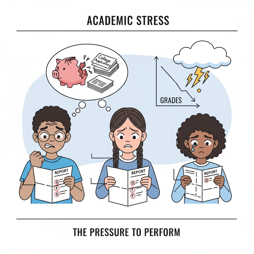 Students worried about university grades and their impact on future employment and graduation.