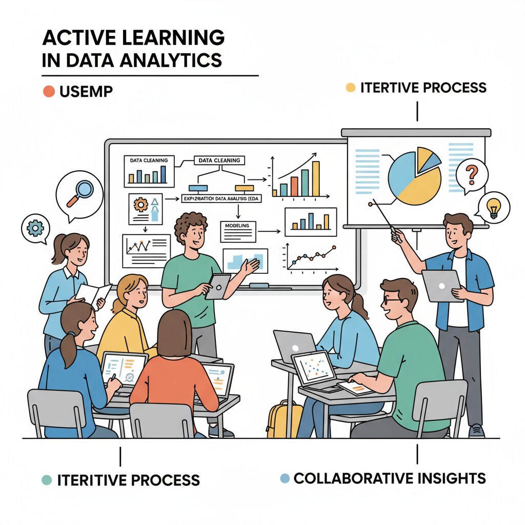 Classroom discussion on data analysis for K12 students