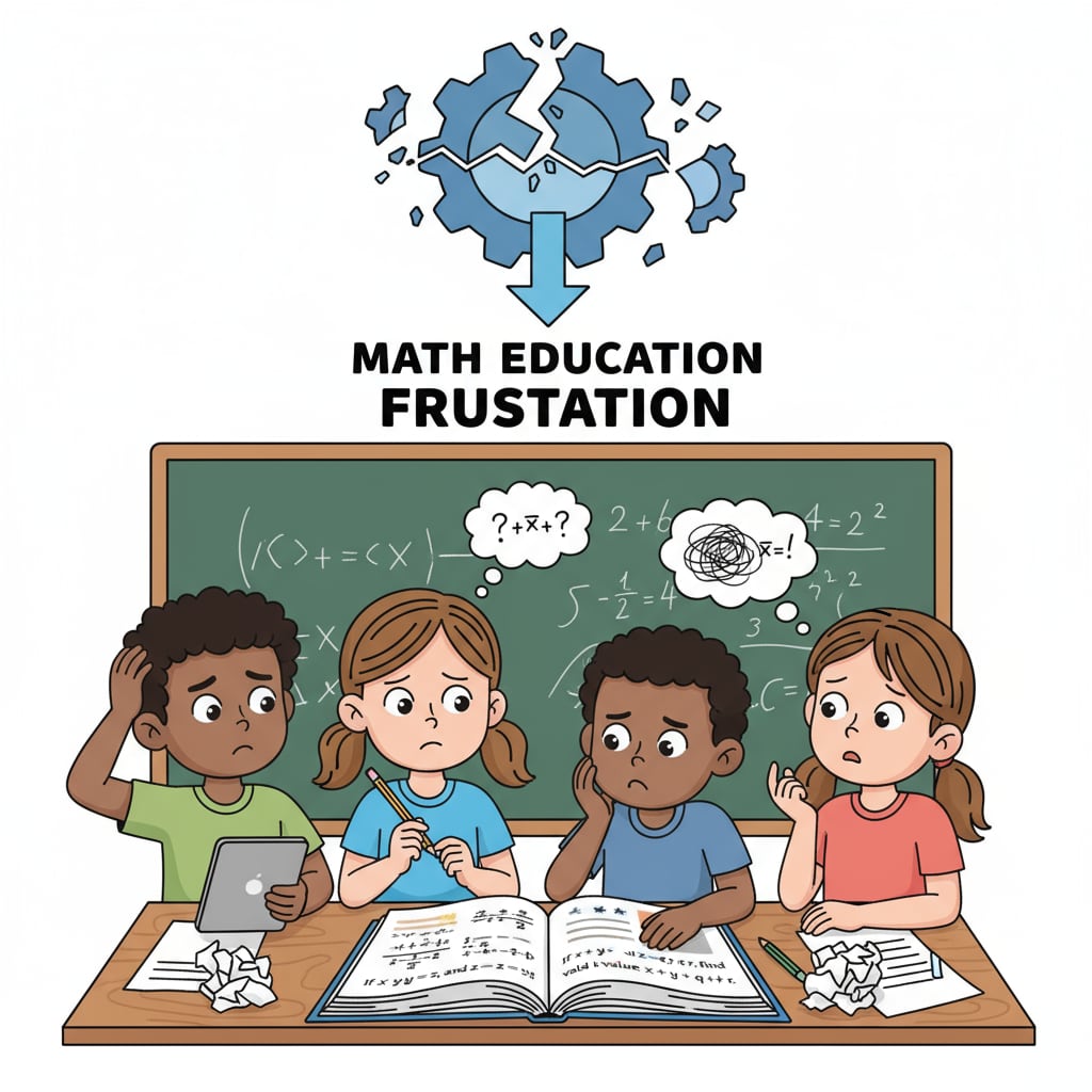 Students struggling with math problems due to issues in student tracking and teacher shortage