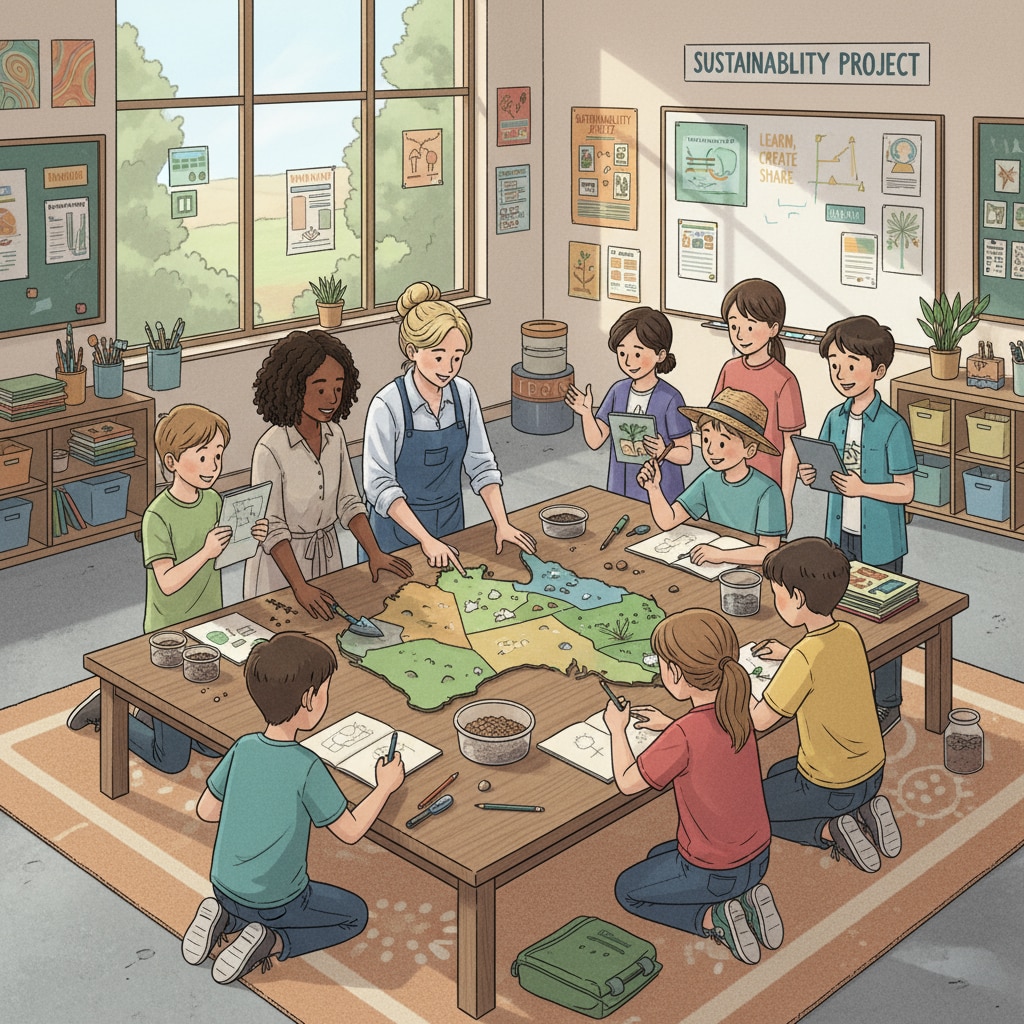 Students and teachers in an Australian non - traditional school are working together on a project. They are gathered around a table, looking at materials and sharing ideas, showing a hands - on and collaborative learning experience. Non - traditional school, leadership structure, democratic school - Australian students and teachers working on a project