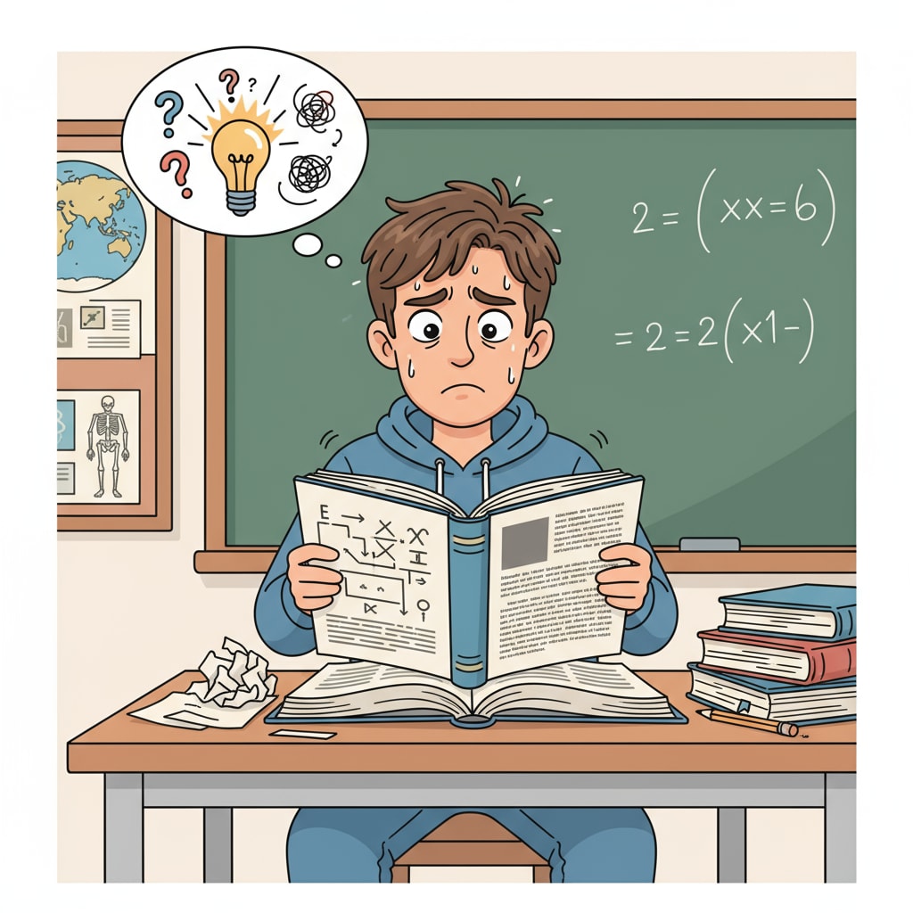 A student with learning difficulties showing frustration while reading, related to PBS's 