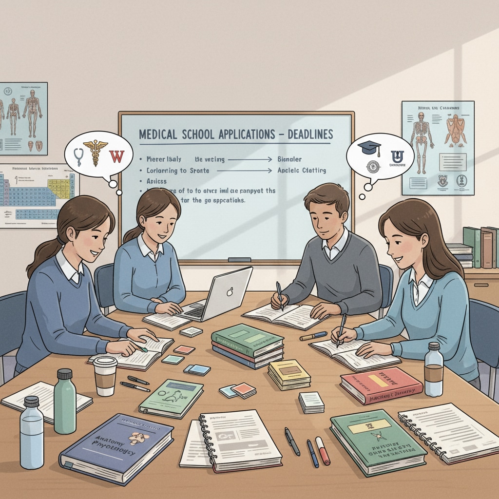 High school students studying for medical school applications to improve study efficiency and address knowledge gaps