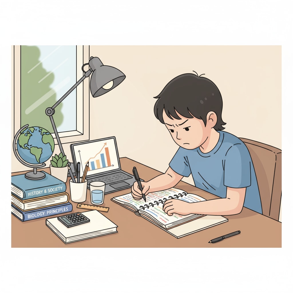 Student with good learning habits aiming for high scores
