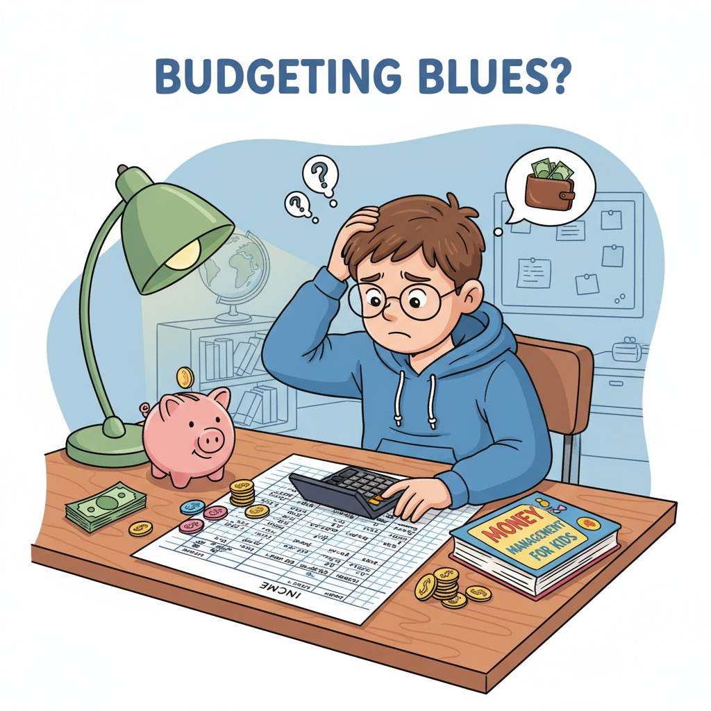 Student struggling with practical knowledge of financial management related to school education, life skills, and practical knowledge