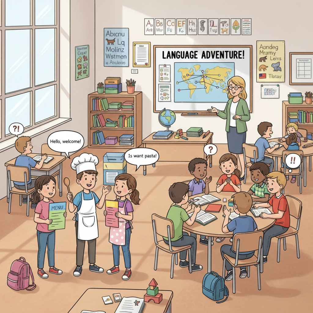 K12 students engaged in language learning activities related to becoming polyglots