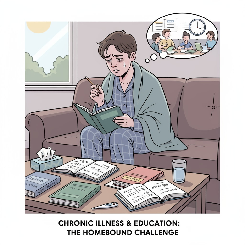 Chronic illness student struggling with schoolwork at home