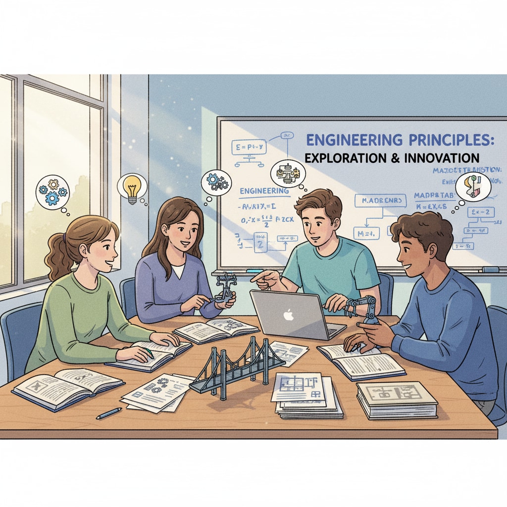 Software engineering students discussing their transition to hard science majors