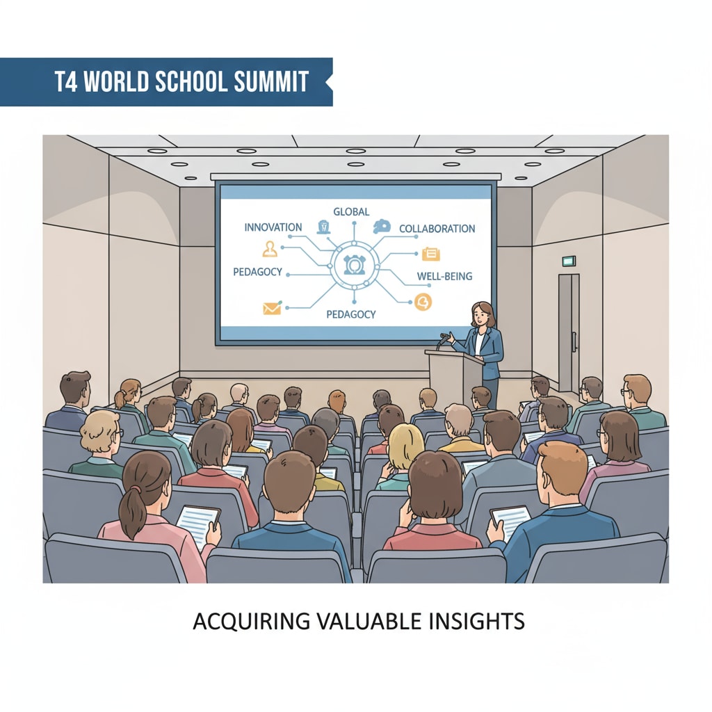 Participants at a session of the T4 World School Summit relevant to educational nonprofits, donor relations, and Middle Eastern cultural etiquette