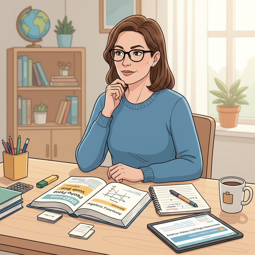 Adult student studying for college entry through GED or adult high school diploma
