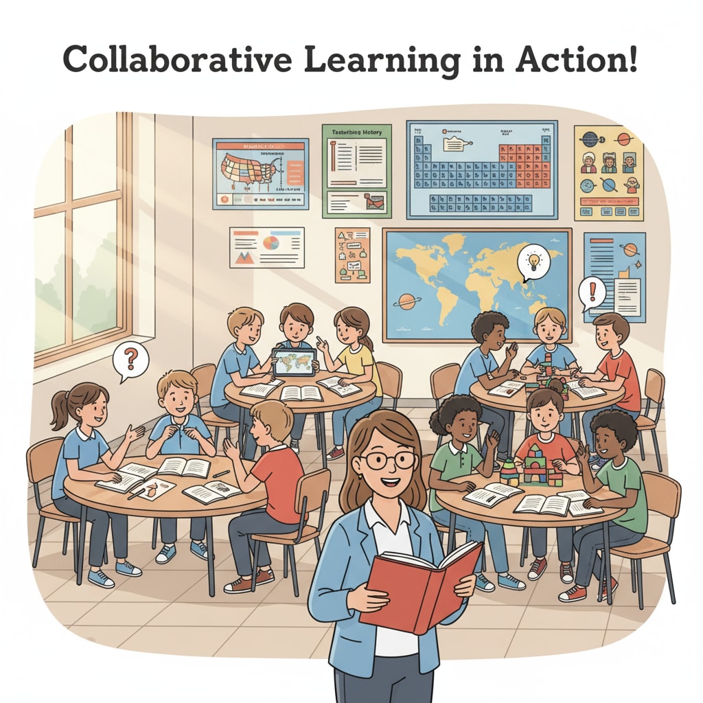 Classroom scene in a US K12 school showing students' active discussion related to education systems, cultural differences, and learning pressures