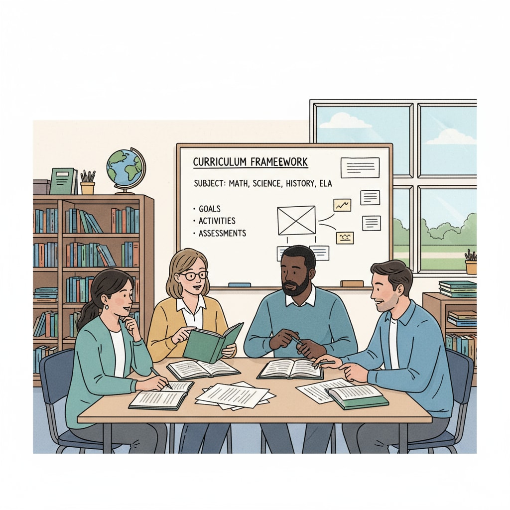 Educators and non-white parents collaborating on curriculum design for inclusive education