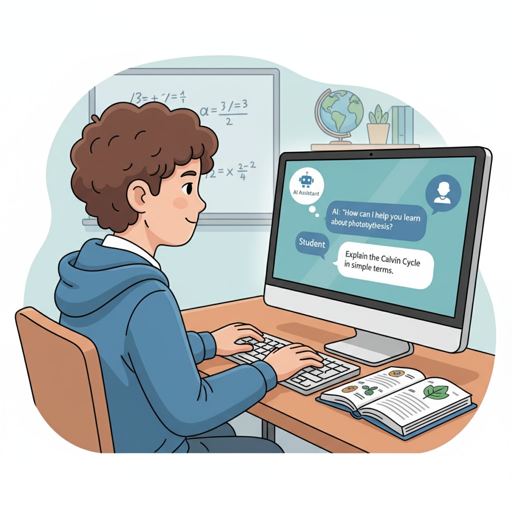 A student using an AI tool during academic work, raising questions about academic integrity