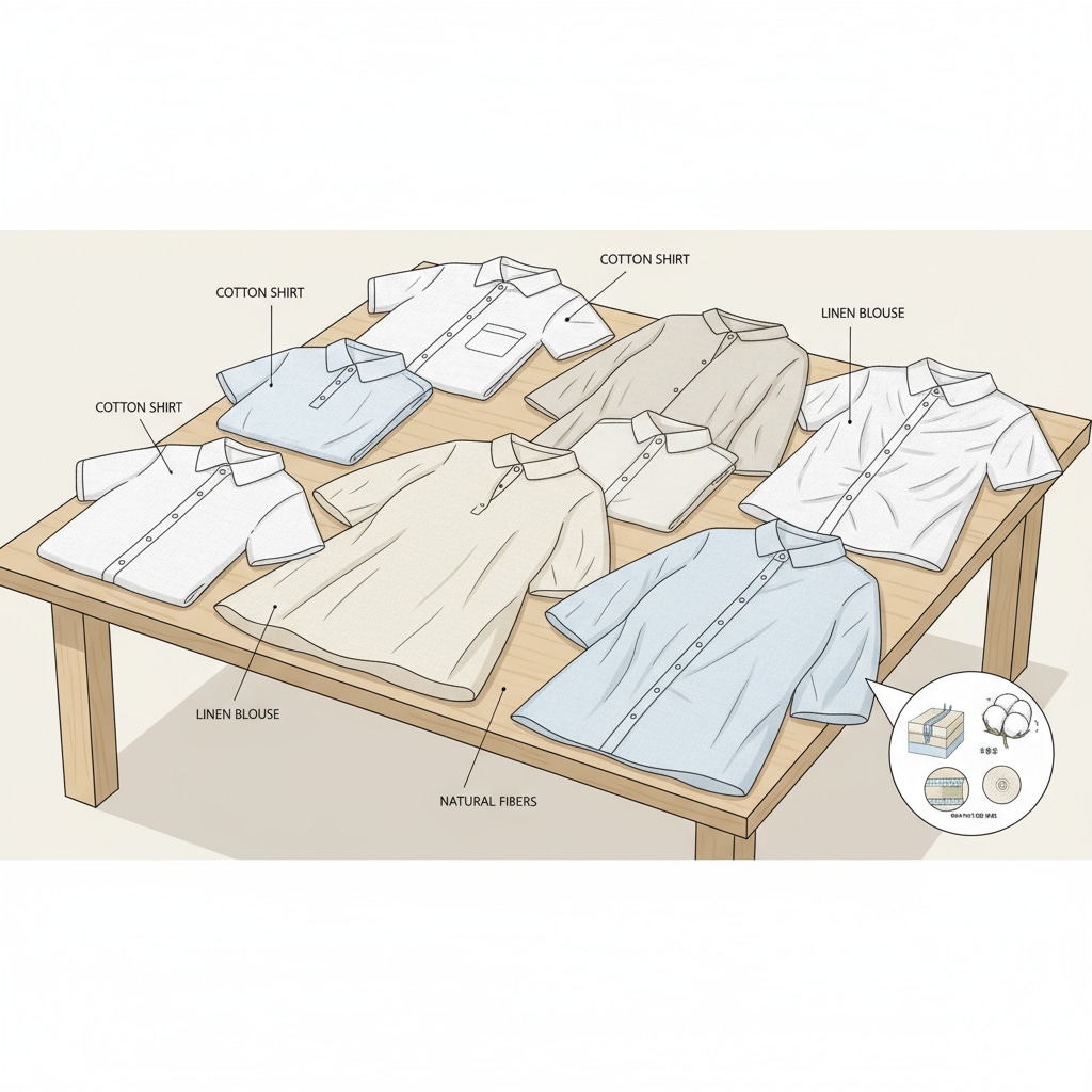A display of clothing suitable for high-temperature classrooms with no air conditioning.