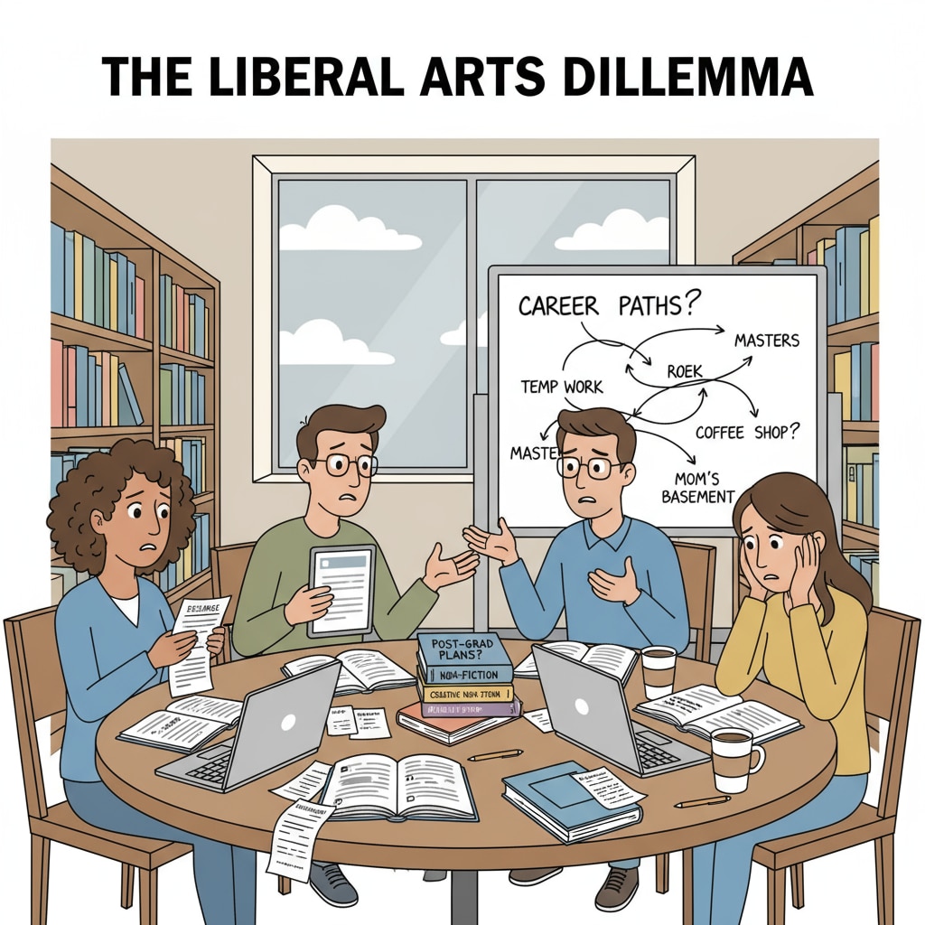Liberal arts graduates facing employment dilemmas and considering career transitions
