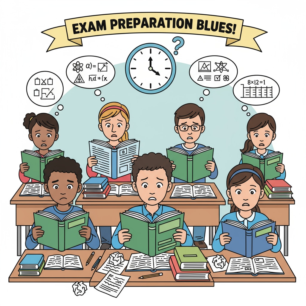 Teenagers experiencing learning anxiety, self-doubt, and learning difficulties while studying