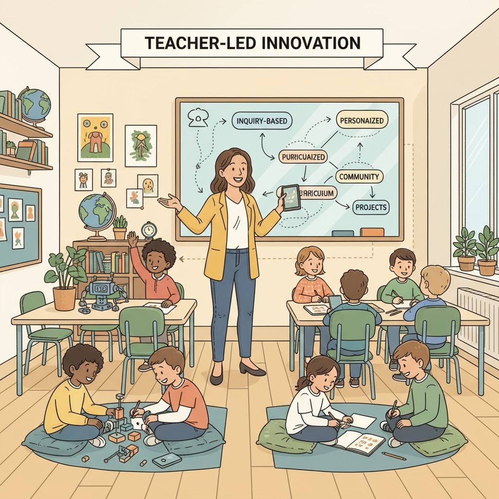 Teacher conducting an interactive class in an alternative education setting