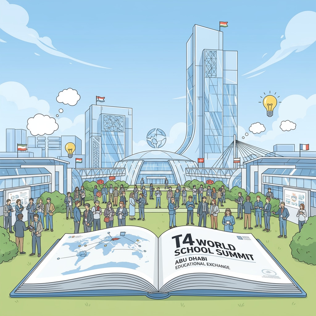 T4 World School Summit venue in Abu Dhabi related to fundraising networks and Middle Eastern cultural etiquette