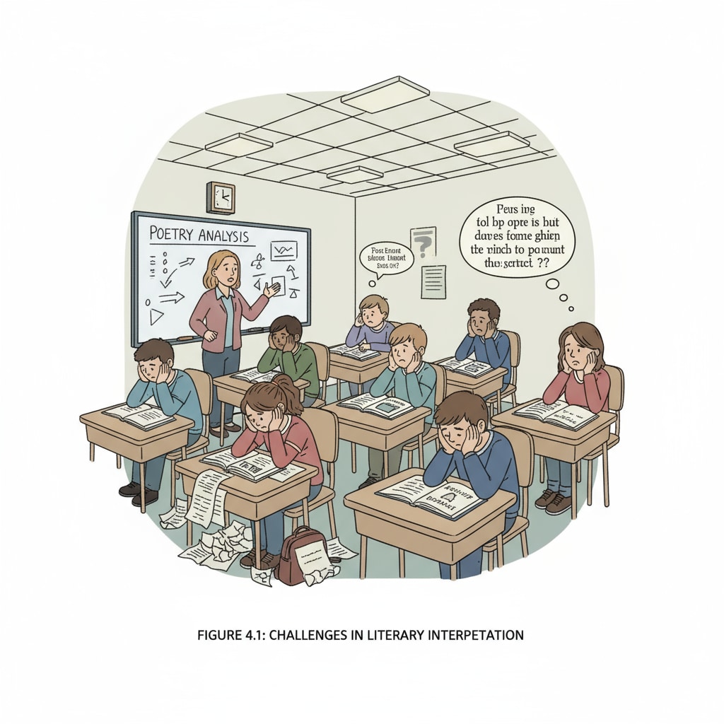 Grade 9 students with a declining learning experience in English and literature courses