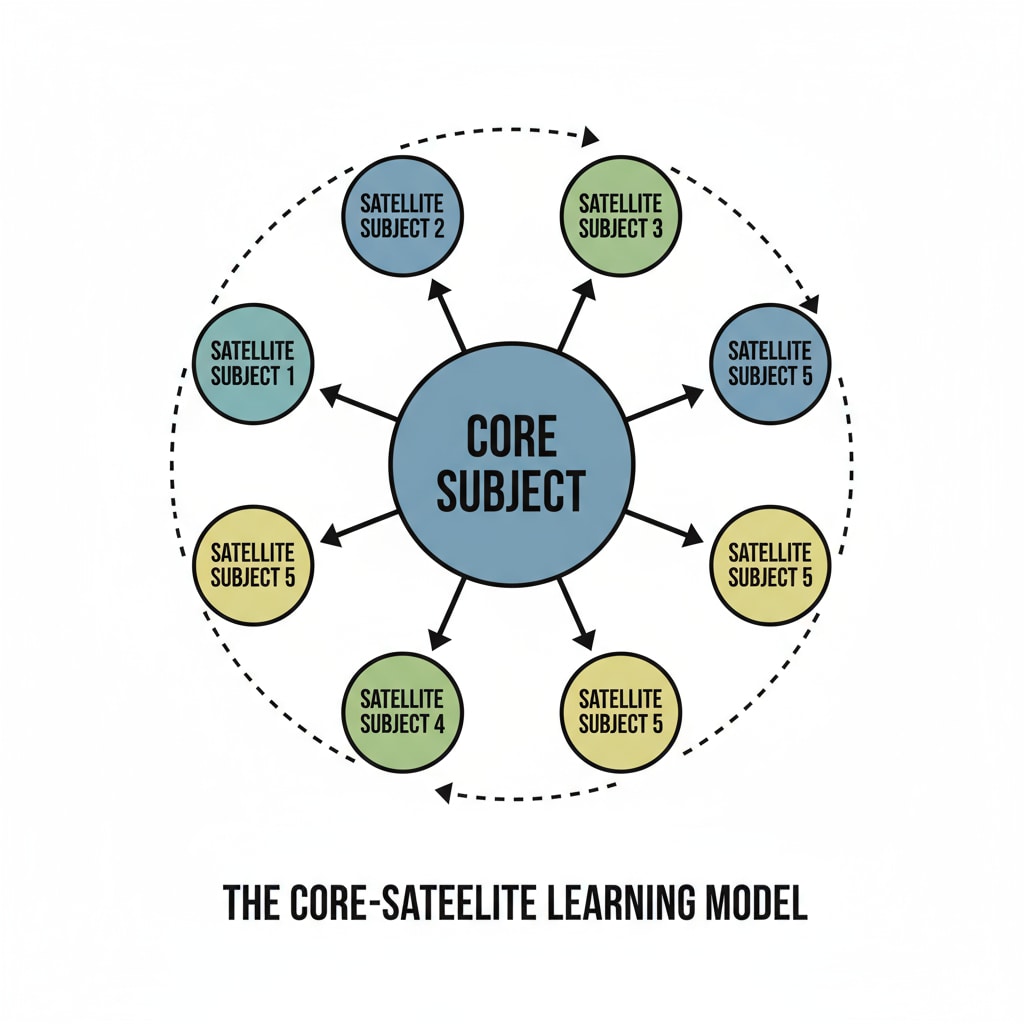 The core-satellite learning model for personal learning courses