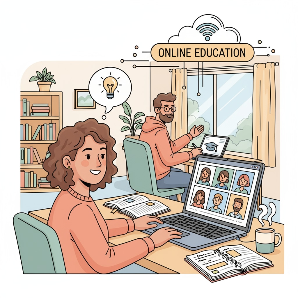 Adult learners using online resources in the UK education system for their educational return