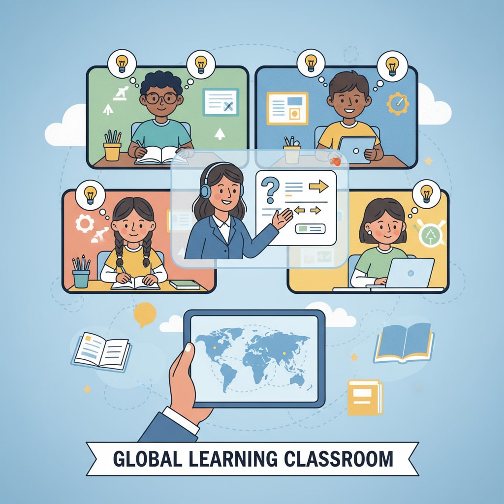 Students in an online learning environment focused on productivity and mental health