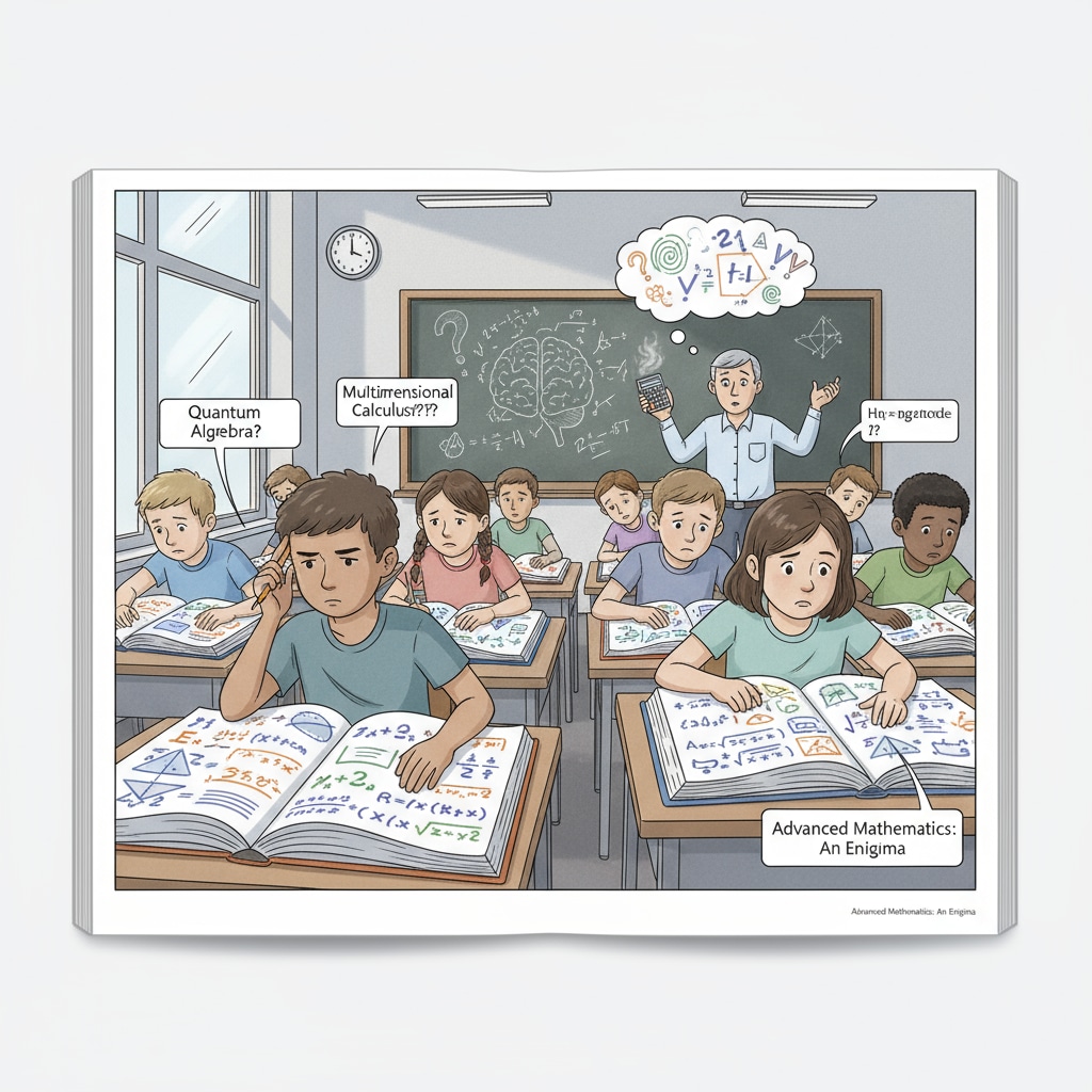 Students confused while studying advanced mathematics in a K12 classroom