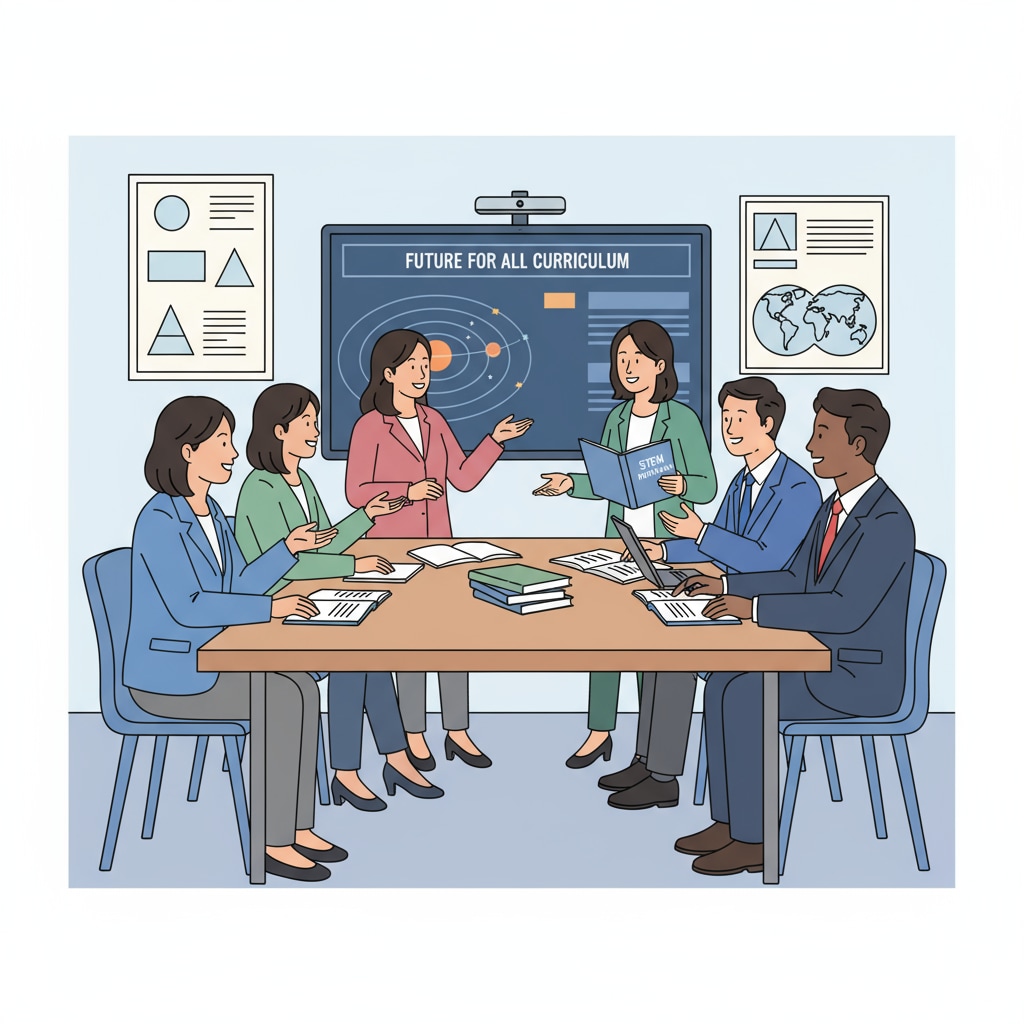 A diverse group of non-white parents are gathered in a school meeting room, looking at educational materials and having discussions about the curriculum. Non-white parents discussing education curriculum at a school meeting