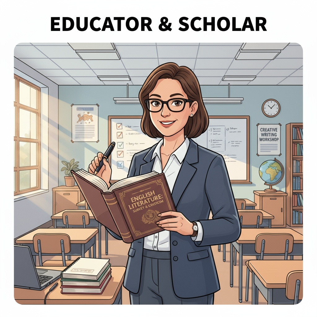 K12 educator juggling teaching and master's studies in English literature and creative writing