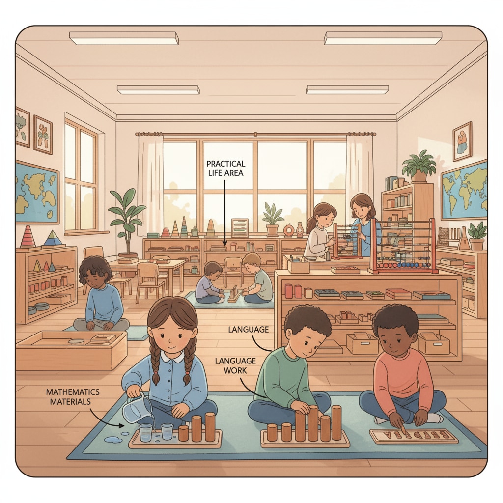 Montessori classroom for special needs children as an alternative education option