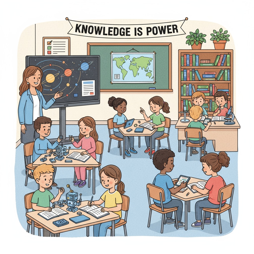Students engaged in learning in a formal education setting related to lifelong learning, formal education, and cultural awareness