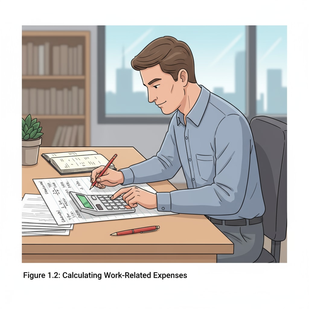 A person applying basic math skills in a workplace, demonstrating the limited need for advanced math in some careers.
