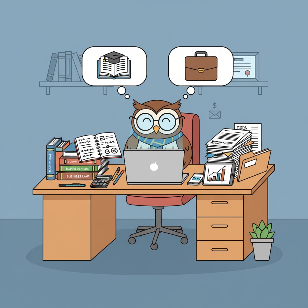 A person balancing online business and interrupted K12 education study