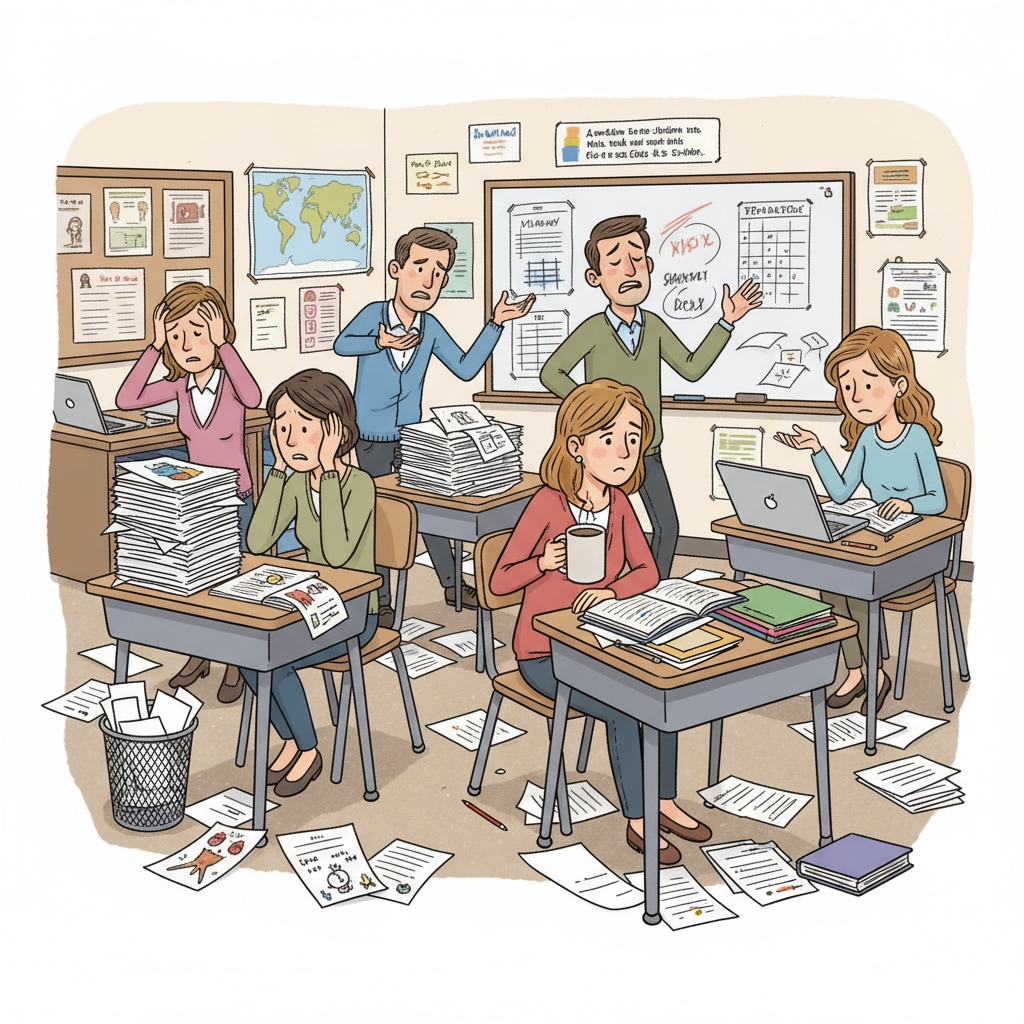 K12 educators facing stress related to professional support and teaching enthusiasm