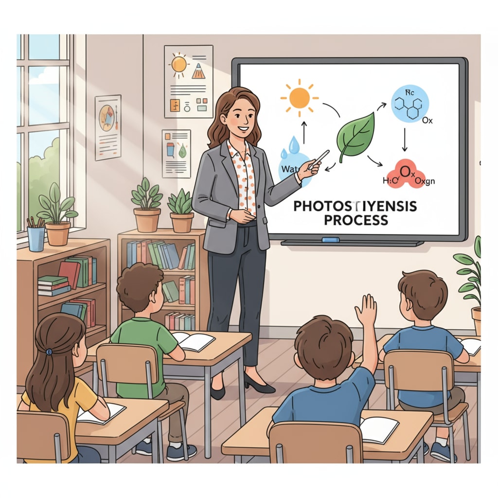 A teacher using educational technology to enhance teaching efficiency