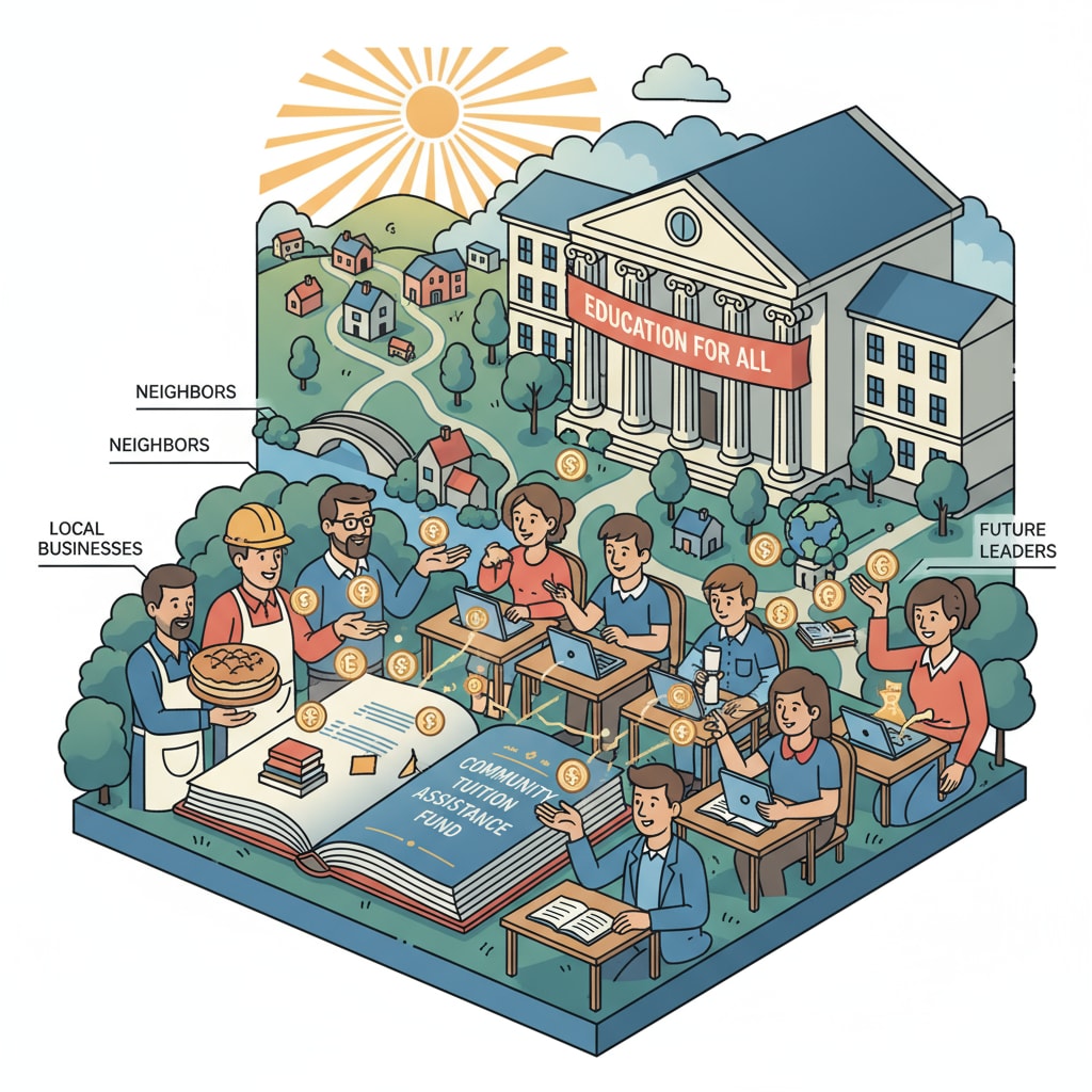 Community support for students facing economic difficulties in paying tuition.