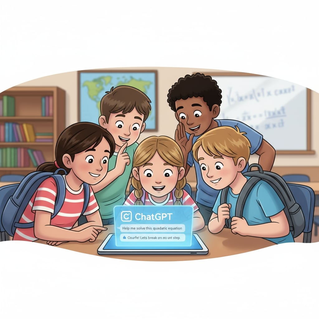 K12 students potentially using ChatGPT for cheating