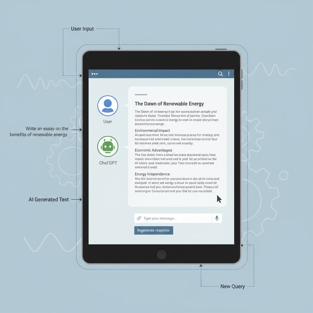 ChatGPT generating an essay which could be used for cheating