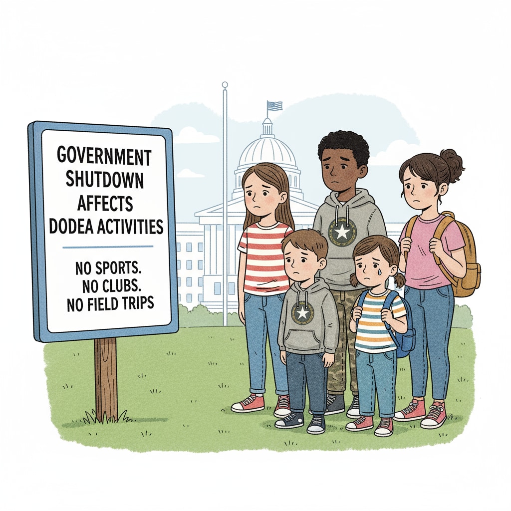 Military children affected by government shutdown on DODEA activities
