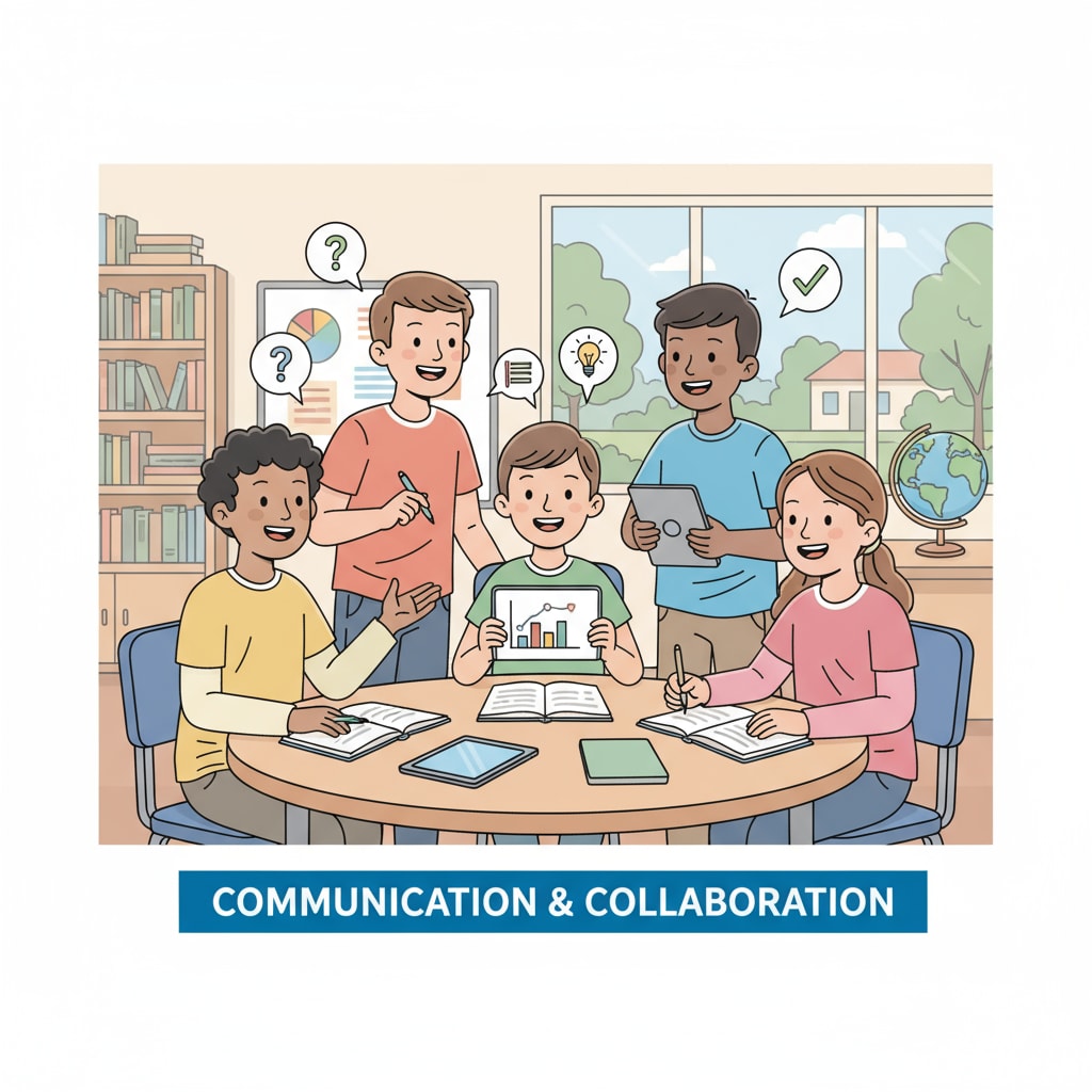 K12 students engaged in communication, showing dialogue and active listening
