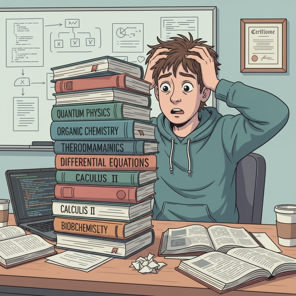 Software engineering student facing the challenge of transitioning to hard science fields