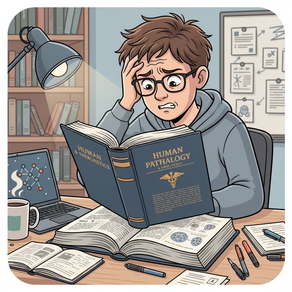 A student facing knowledge gaps while trying to study for medical school