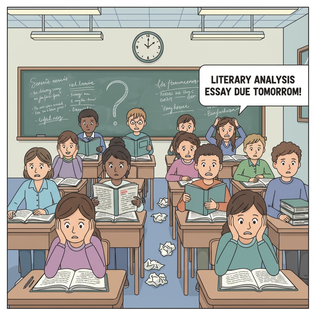 9th grade students under pressure in an English teaching environment