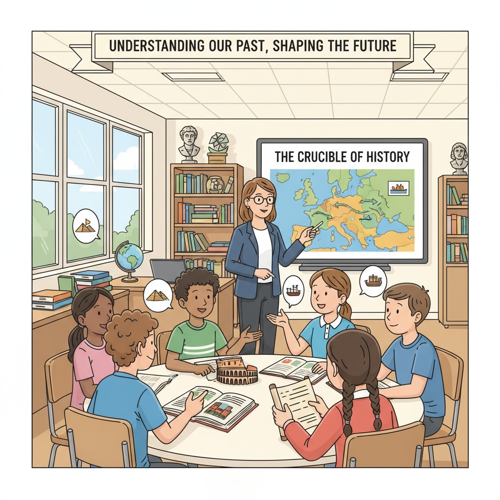 Classroom discussion on historical events related to educational standards, historical knowledge, and civic literacy