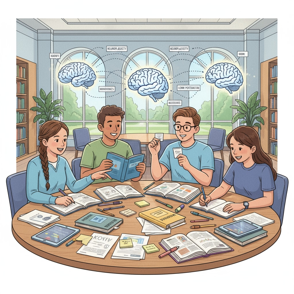 Students studying together, an important scene for memory development in K12 education